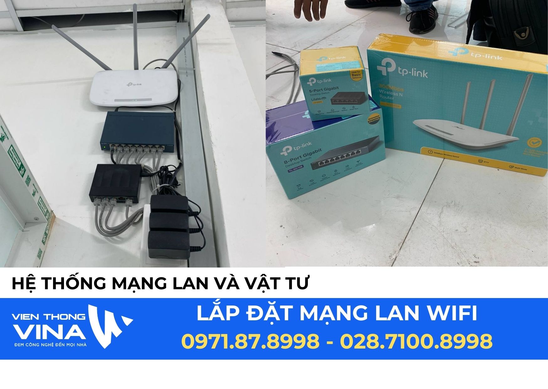 Lắp đặt bảo trì hệ thống mạng LAN - WAN - WIFI